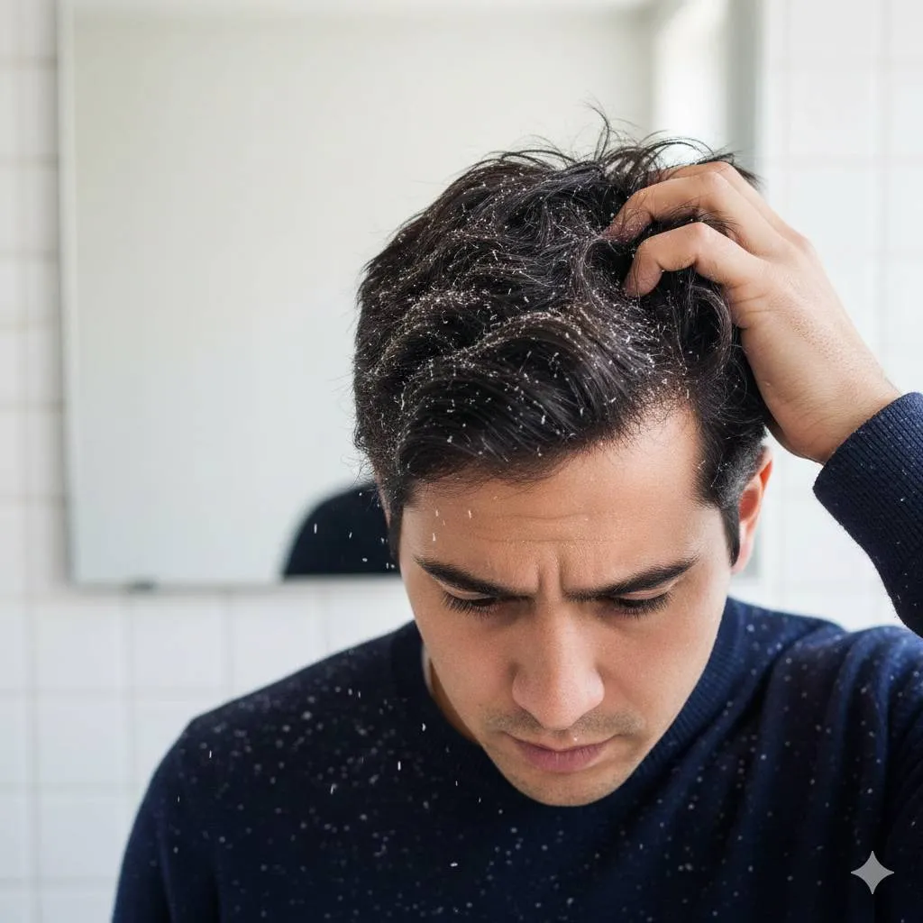 Efektivitas Garam untuk Mengatasi Ketombe (c) Ilustrasi AI