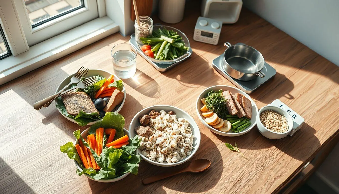 1. Mengatur Pola Makan dengan Porsi Terkontrol (c) Ilustrasi AI