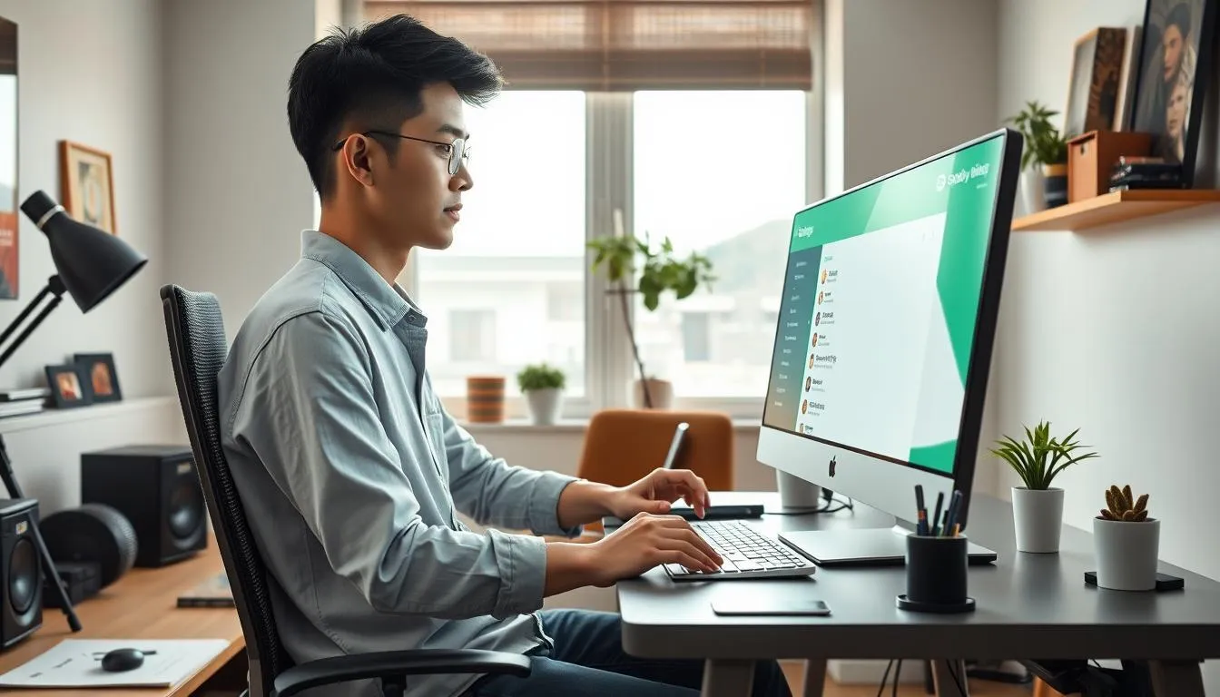Cara di Desktop (c) Ilustrasi AI