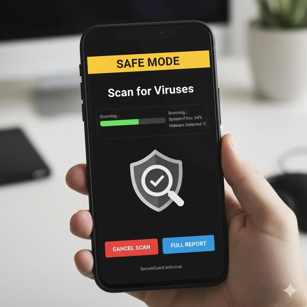 6. Menggunakan Safe Mode untuk Deteksi Virus (c) Ilustrasi AI