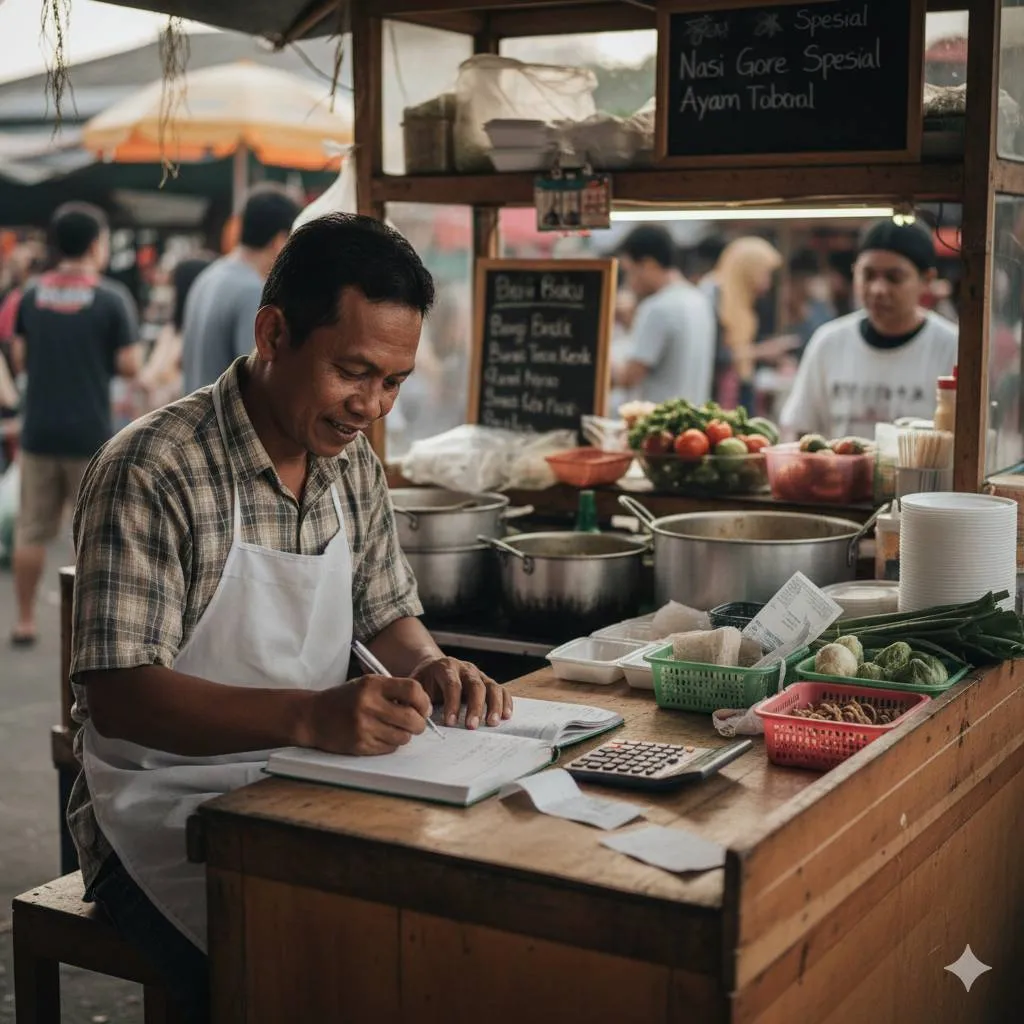 Langkah-Langkah Menghitung HPP Makanan (c) Ilustrasi AI