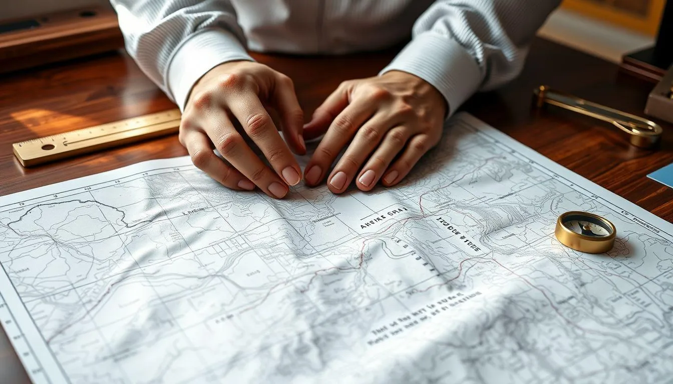 Jenis-Jenis Skala pada Peta (c) Ilustrasi AI