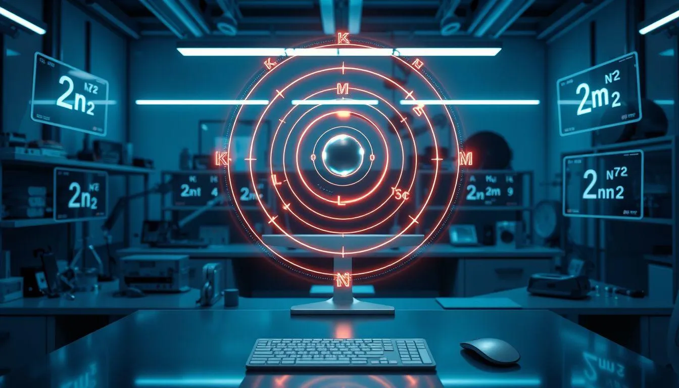 Metode Konfigurasi Elektron Kulit (Bohr) (c) Ilustrasi AI