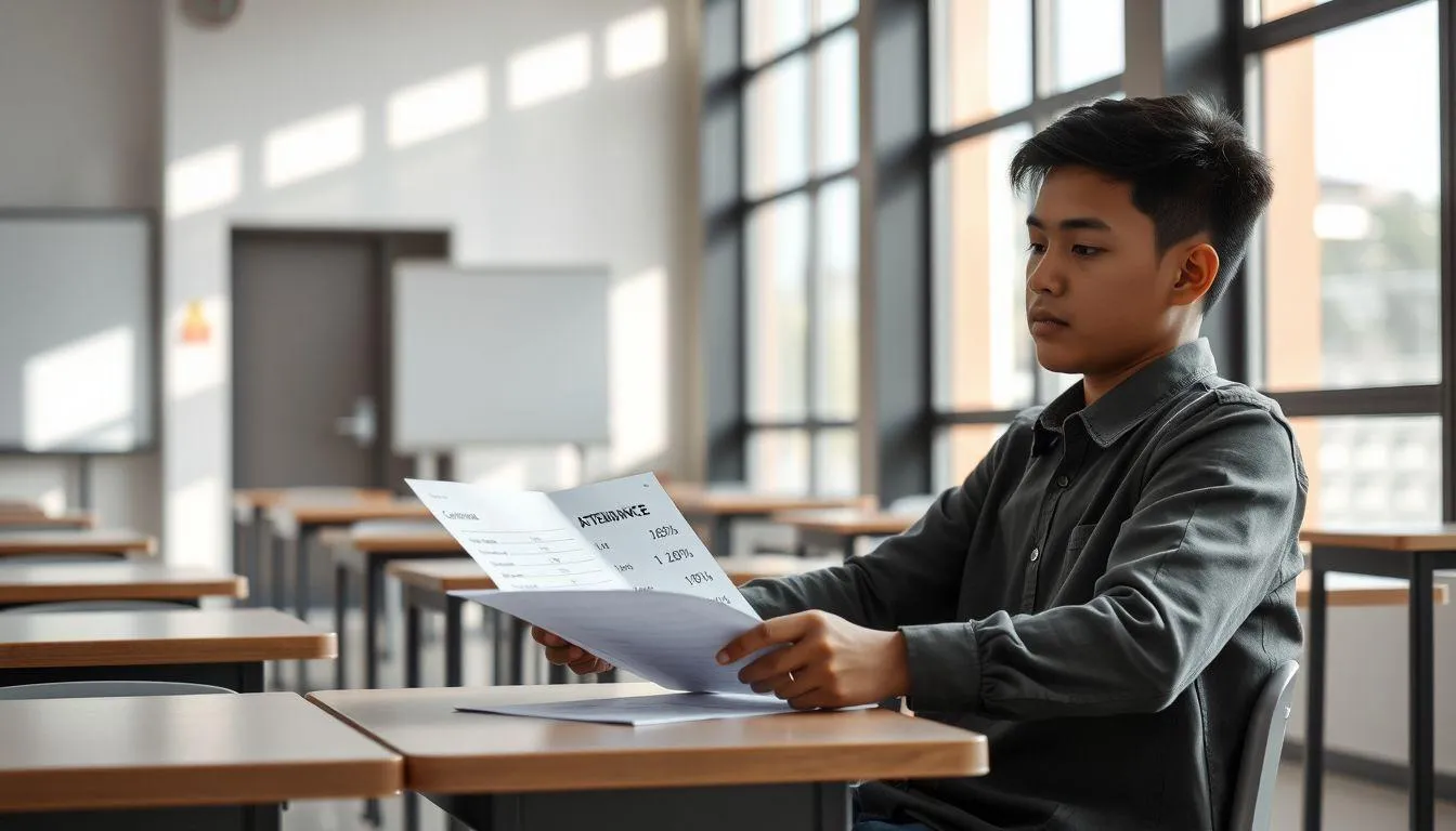 Contoh Perhitungan Persentase Kehadiran Siswa (c) Ilustrasi AI