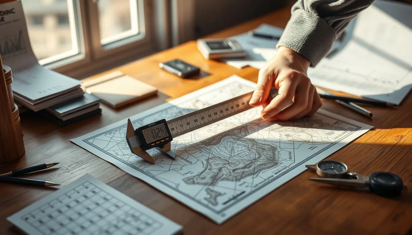 Langkah-Langkah Praktis Menghitung Skala Peta (c) Ilustrasi AI