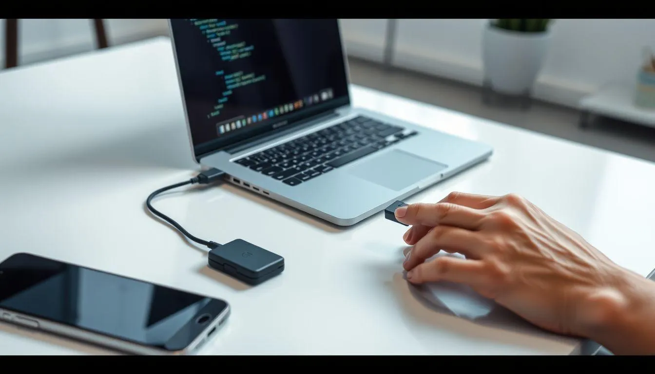 7. Cara Mengirim File dari Laptop ke HP Menggunakan USB OTG dan Flashdisk (c) Ilustrasi AI