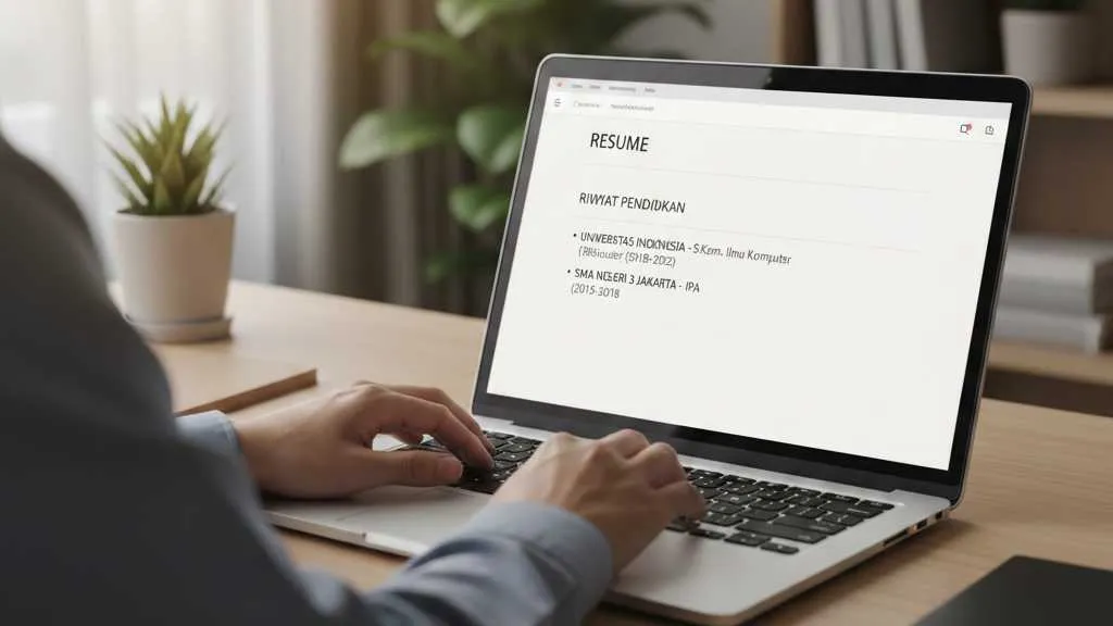 Cara Menuliskan Riwayat Pendidikan (c) Ilustrasi AI