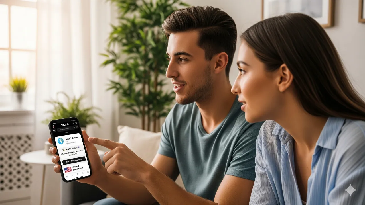 Manfaat Mengubah Negara di TikTok (c) Ilustrasi AI
