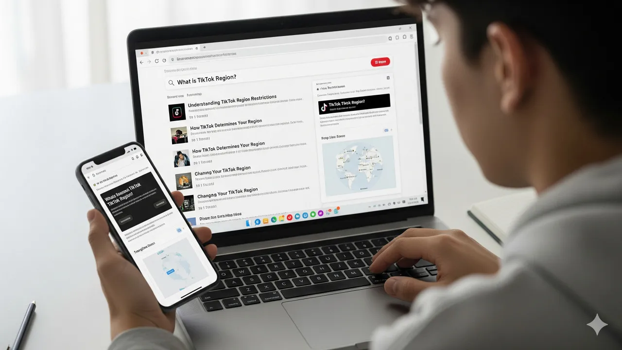 Pengertian Region TikTok (c) Ilustrasi AI