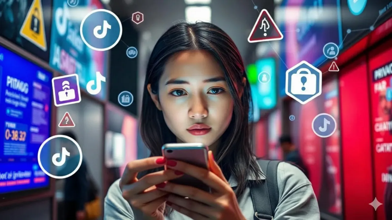 Risiko dan Pertimbangan Keamanan (c) Ilustrasi AI