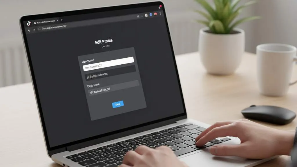 Cara Mengubah Username TikTok Melalui Website (c) Ilustrasi AI
