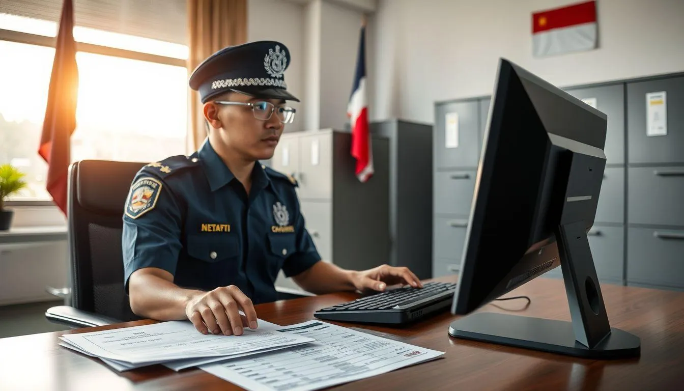 Proses Konfirmasi Pelanggaran E-Tilang (c) Ilustrasi AI