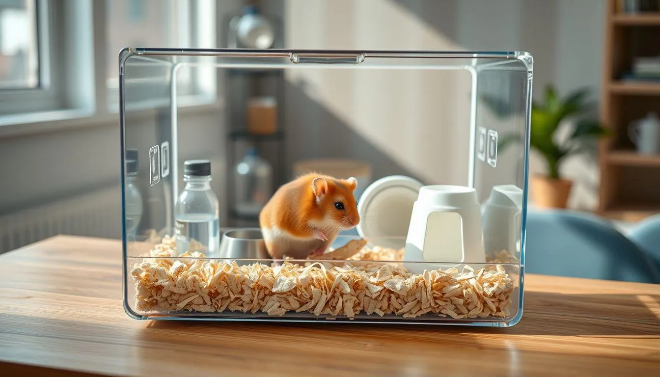 Menjaga Kebersihan Kandang dan Hamster (c) Ilustrasi AI