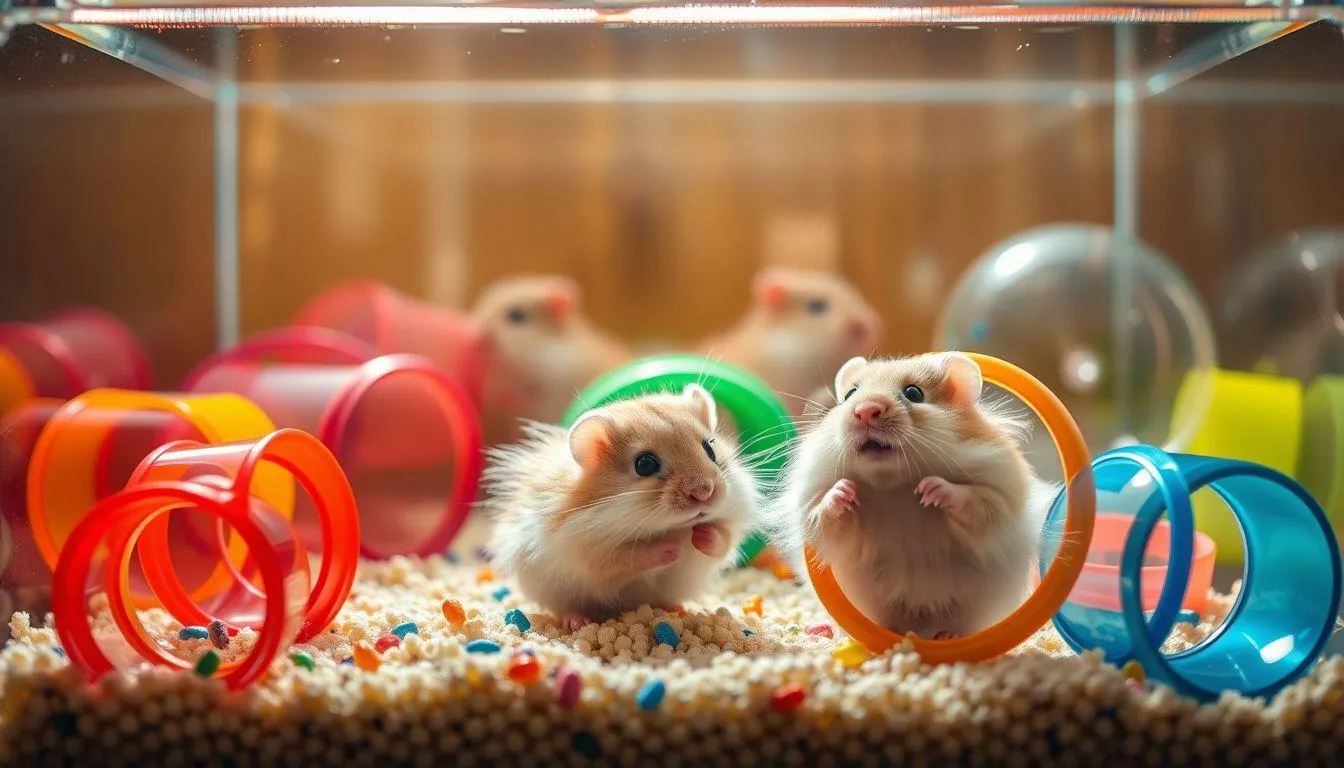 Mengajak Hamster Bermain dan Berinteraksi (c) Ilustrasi AI