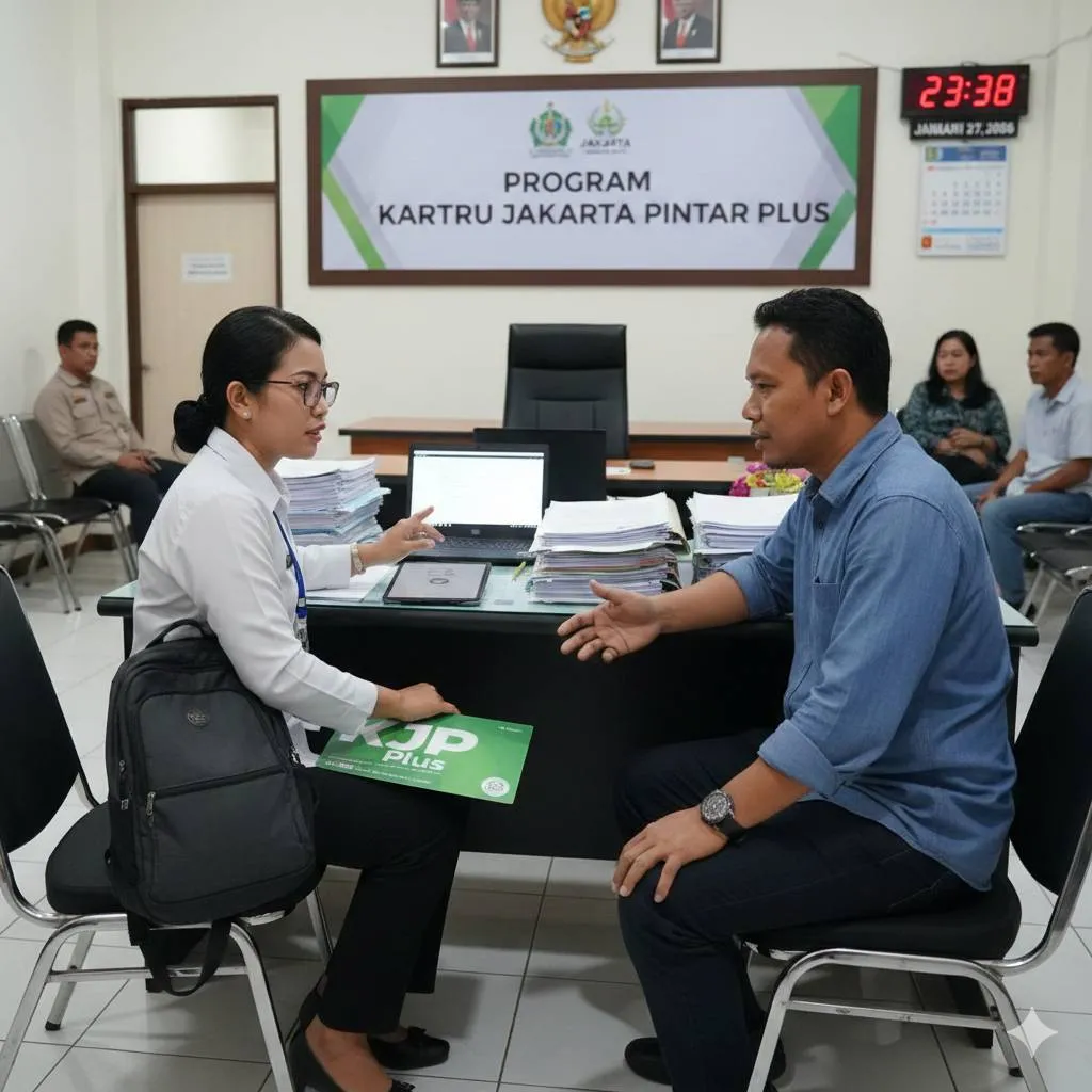 Cara Pertama: Cek Status Penerima KJP Secara Online (c) Ilustrasi AI