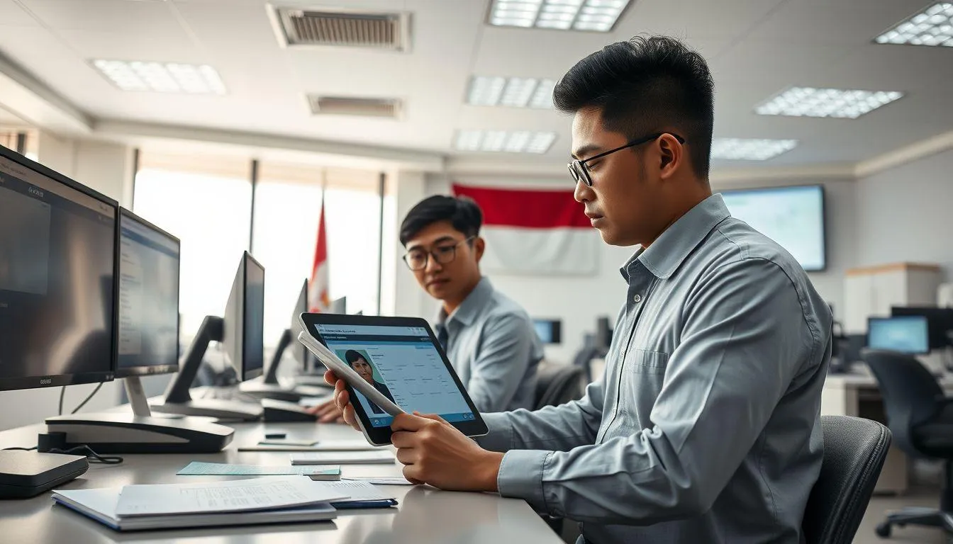 Layanan Online untuk Pengurusan Dokumen Kependudukan (c) Ilustrasi AI