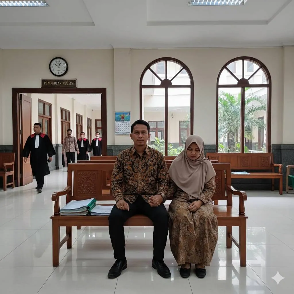 11. Menunggu Putusan Berkekuatan Hukum Tetap  (c) Ilustrasi AI