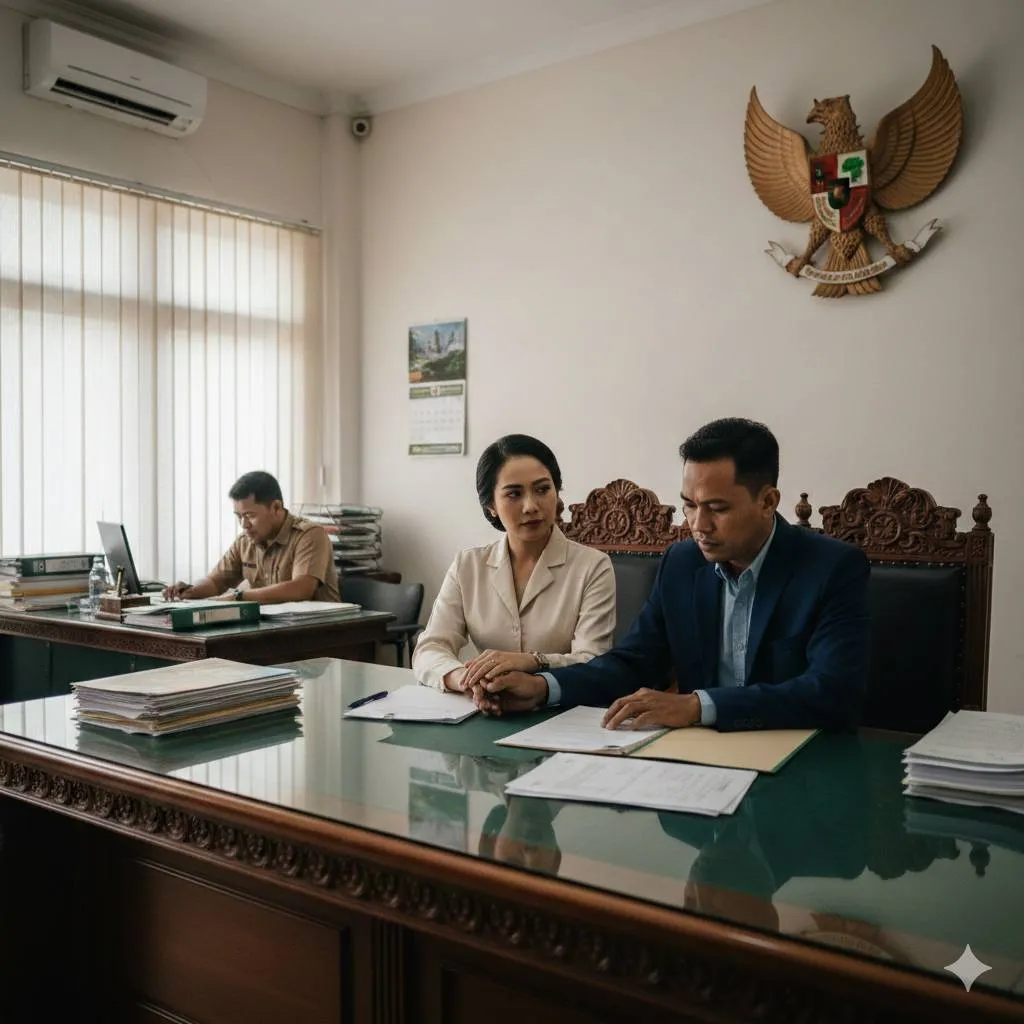 5. Mendaftarkan Perkara ke Pengadilan Agama  (c) Ilustrasi AI