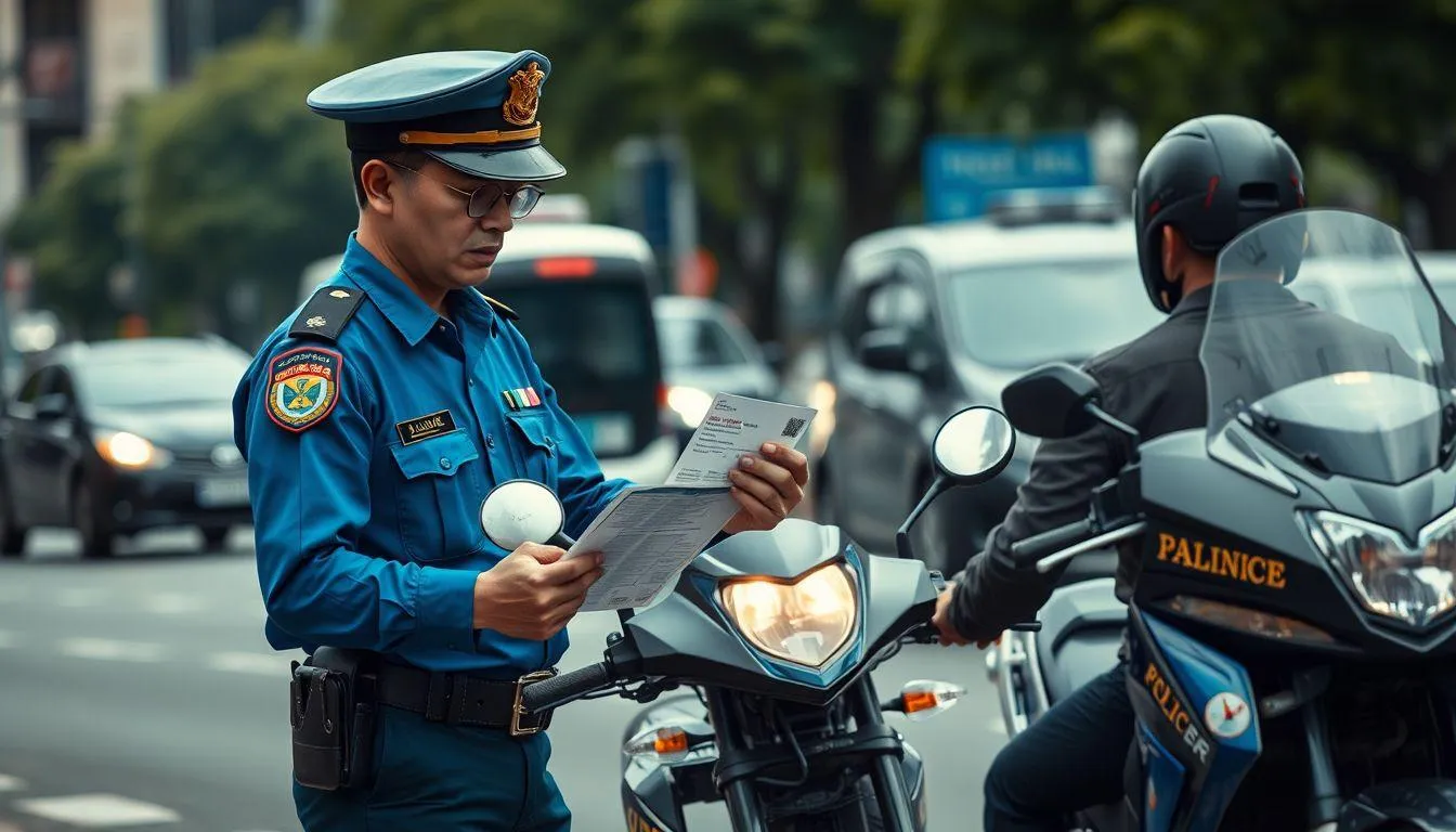 Sanksi Berkendara dengan SIM Mati (c) Ilustrasi AI