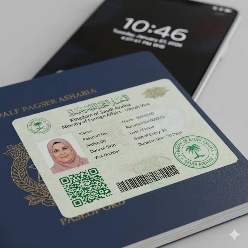 1. Memahami Apa Itu Visa Umroh Mandiri (c) Ilustrasi AI