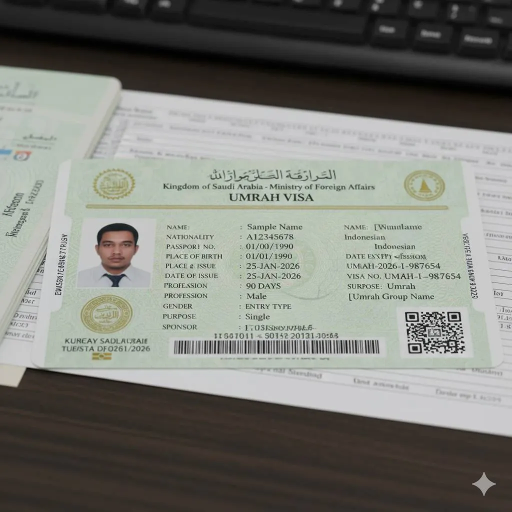 9. Kelebihan dan Kekurangan Visa Umroh Mandiri (c) Ilustrasi AI