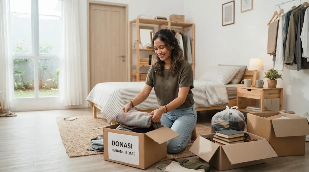 Rapikan Barang dan Kurangi Penumpukan. (AI Generated)