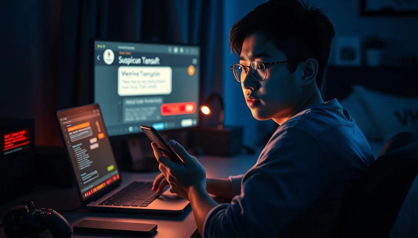 Menghindari Penipuan dalam Jual Beli Akun (c) Ilustrasi AI