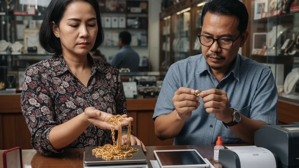 Memilih Tempat Jual Emas yang Terpercaya (c) Ilustrasi AI