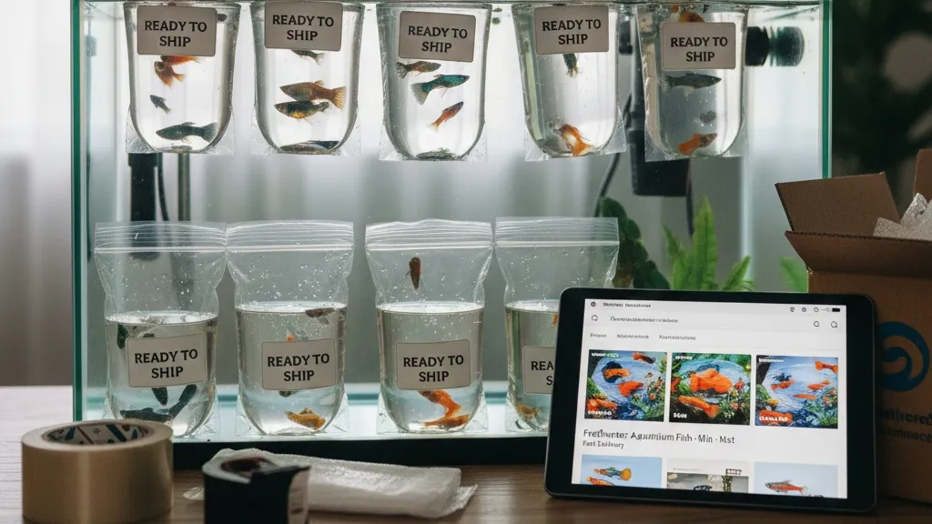 Strategi Pemasaran Online untuk Ikan Hias (c) Ilustrasi AI