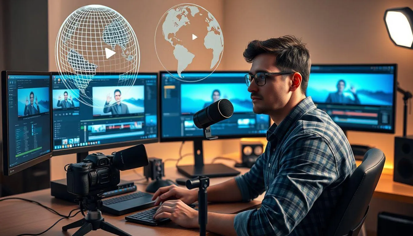 Apa Itu Fitur Auto Dubbed YouTube (c) Ilustrasi AI