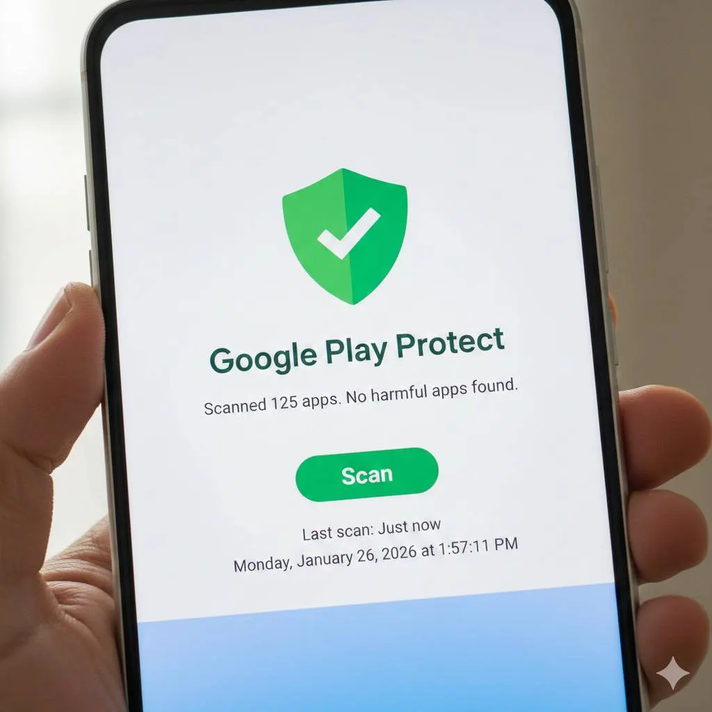 Cara Mengaktifkan Kembali Google Play Protect (c) Ilustrasi AI