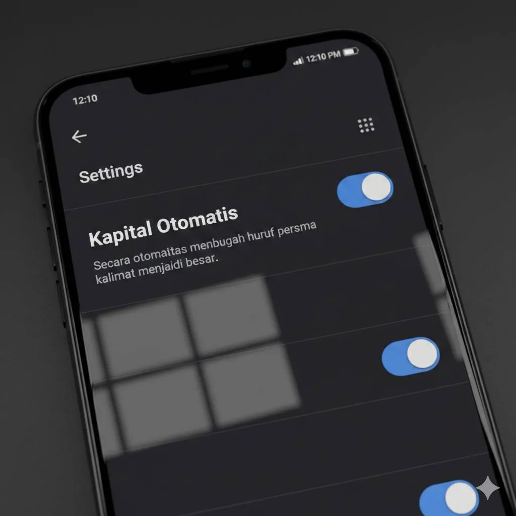 Pengertian Fitur Huruf Kapital Otomatis (c) Ilustrasi AI