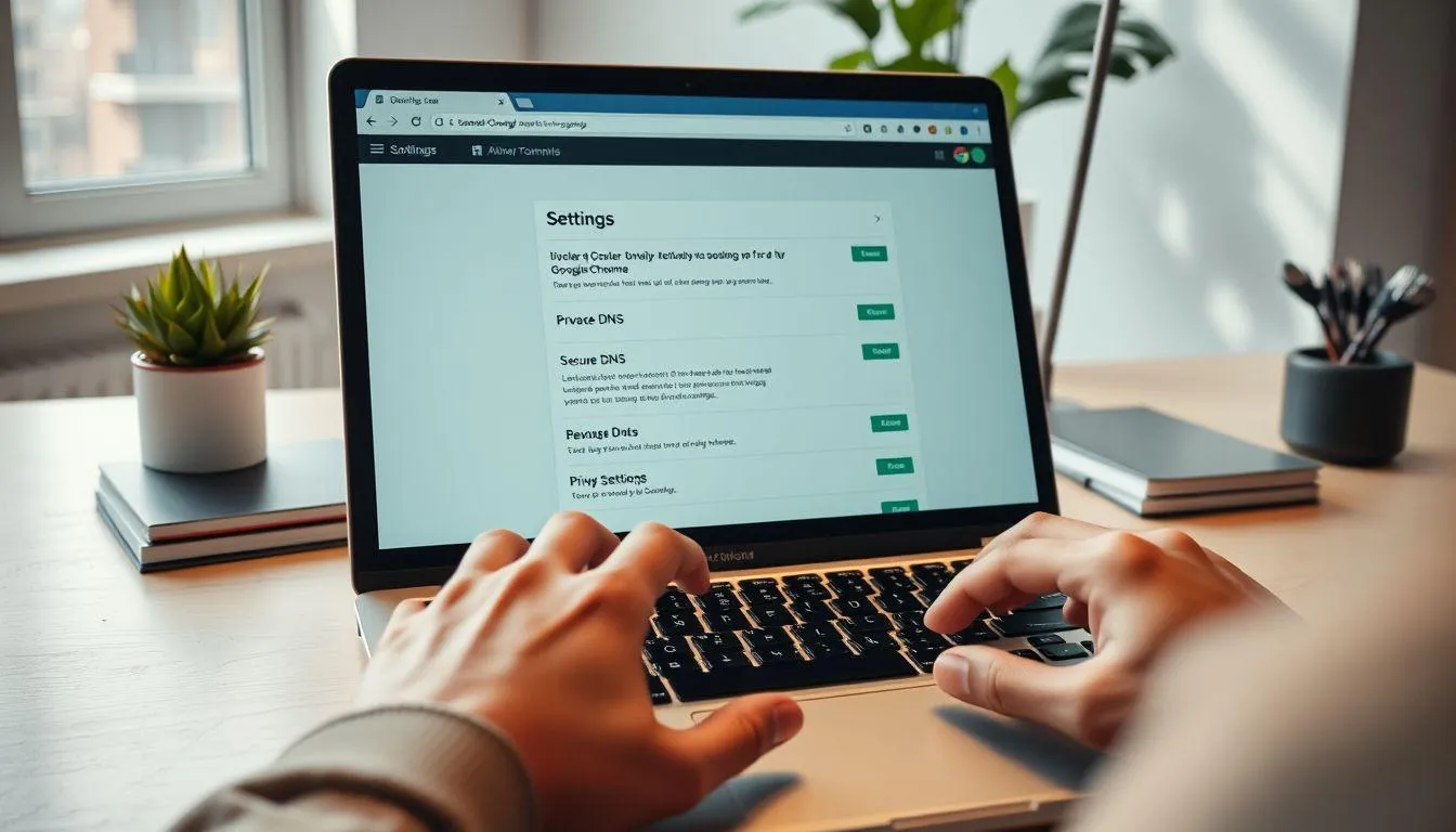 Menggunakan Fitur Secure DNS di Google Chrome (c) Ilustrasi AI