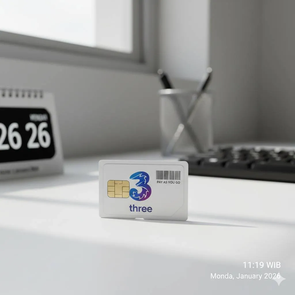 Cara Menonaktifkan Kartu Three (c) Ilustrasi AI