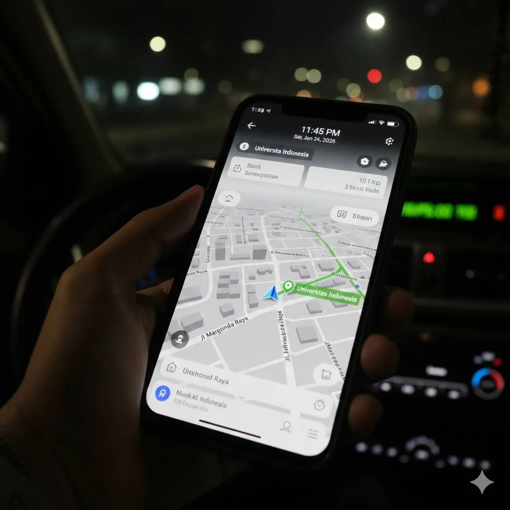 Memahami Layanan Lokasi pada iPhone  (c) Ilustrasi AI