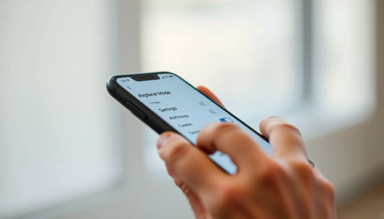 Menggunakan Mode Pesawat untuk Perlindungan Sementara (c) Ilustrasi AI