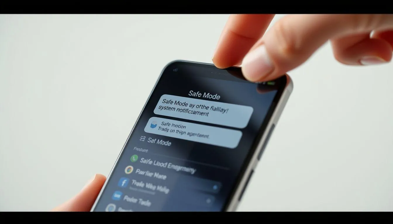 Menonaktifkan Mode Aman Melalui Panel Notifikasi (c) Ilustrasi AI
