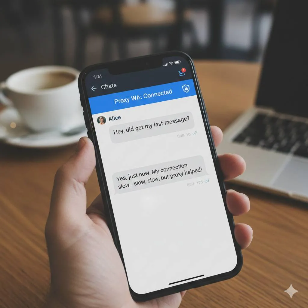 Tips Menggunakan Fitur Proxy WhatsApp dengan Bijak (c) Ilustrasi AI