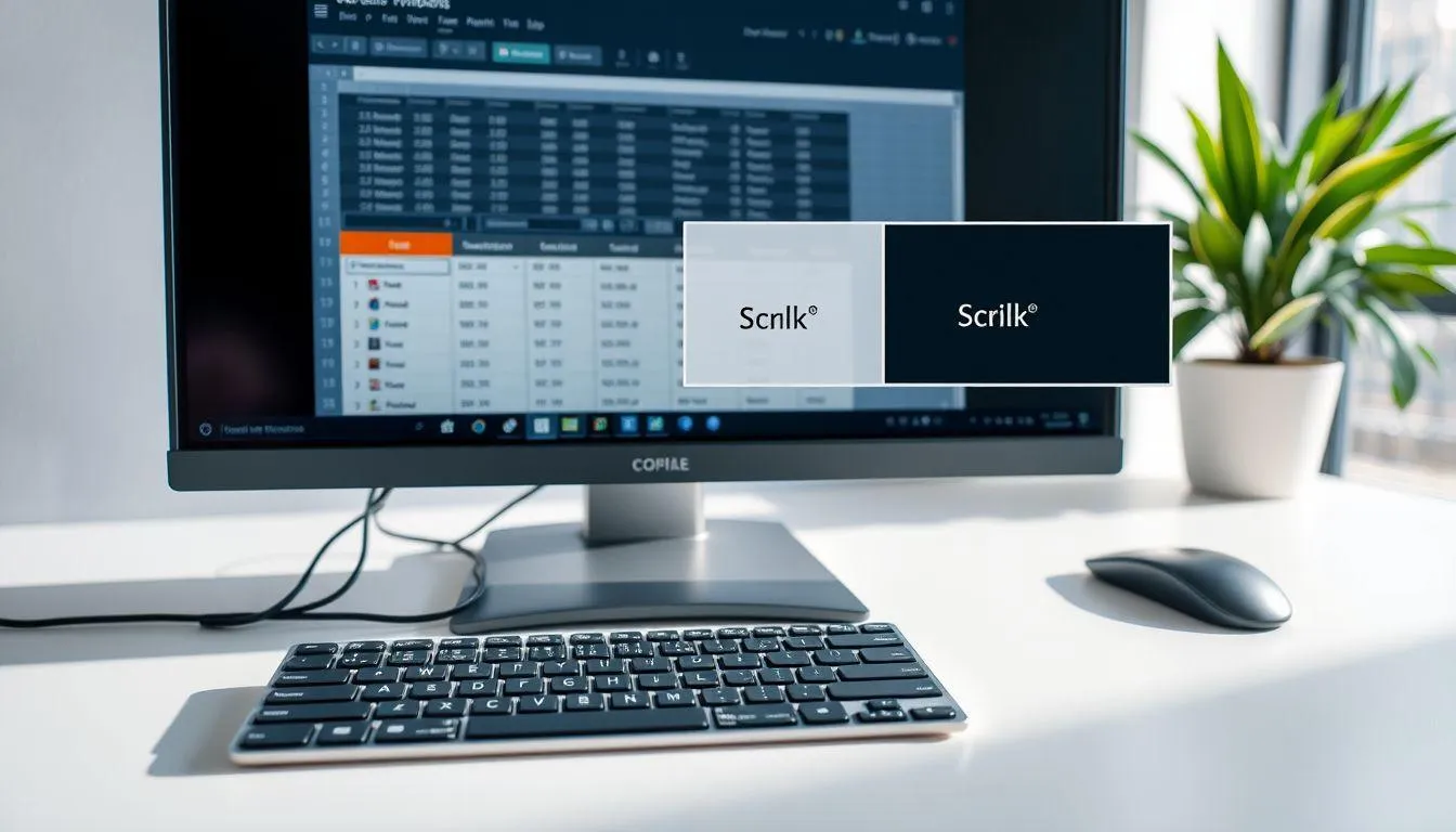 Menonaktifkan Scroll Lock Melalui Keyboard Layar (c) Ilustrasi AI