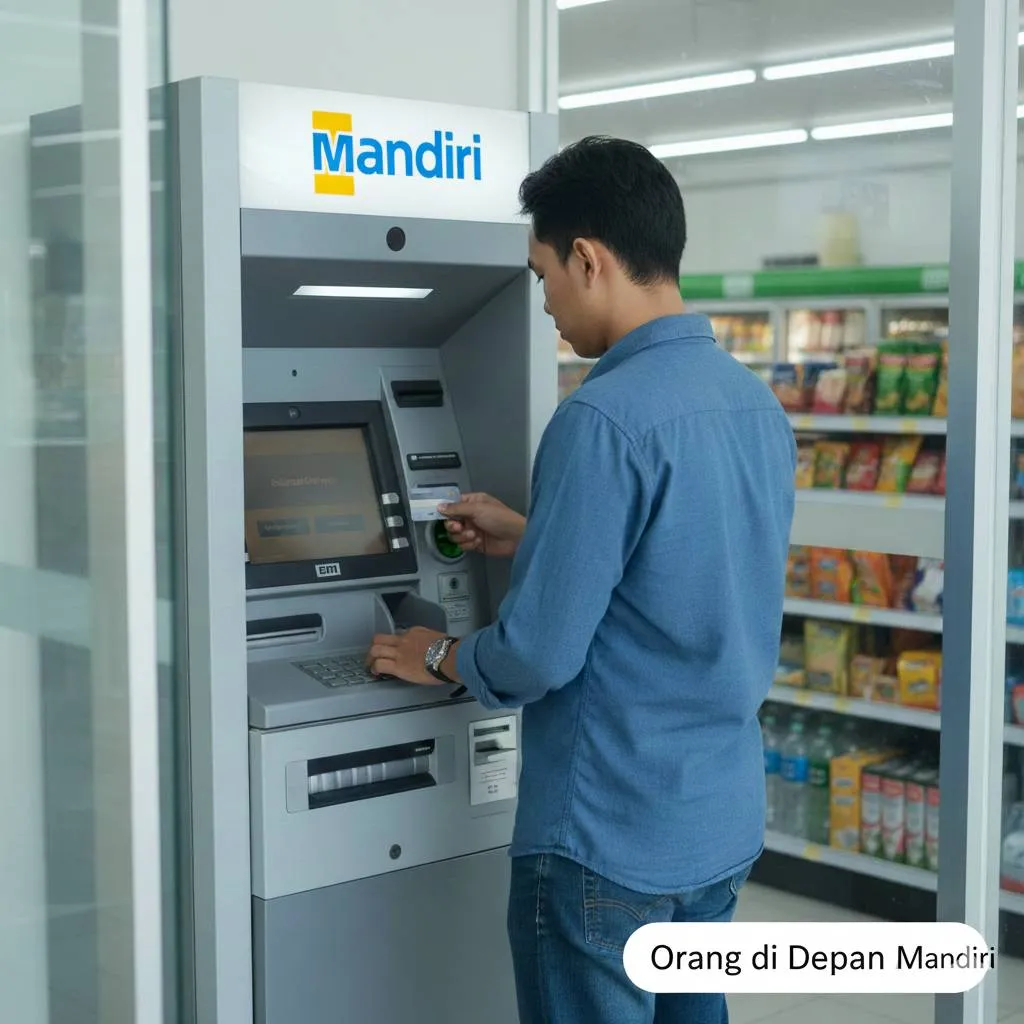 Cara Menonaktifkan SMS Banking Mandiri Melalui ATM (c) Ilustrasi AI