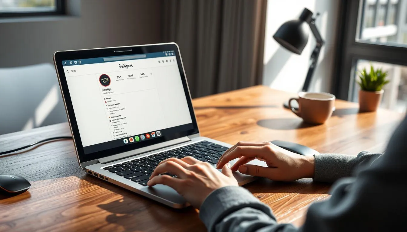 Cara Menonaktifkan Status Aktif di IG Melalui PC atau Laptop (c) Ilustrasi AI