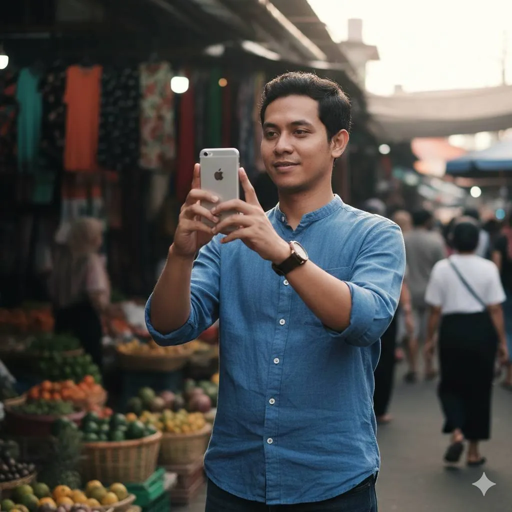 Mengatur Volume untuk Mengurangi Suara Kamera (c) Ilustrasi AI