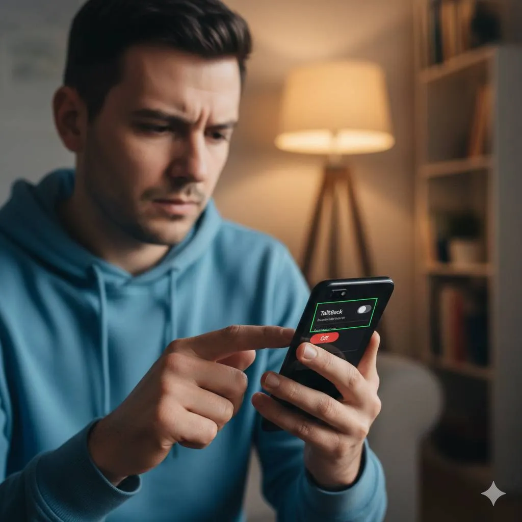 Tips Mencegah TalkBack Aktif Secara Tidak Sengaja (c) Ilustrasi AI