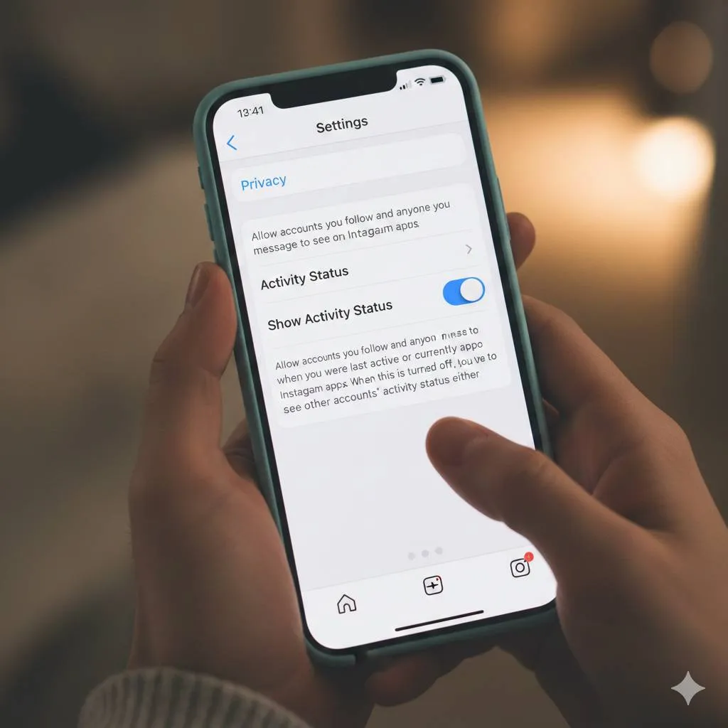 Fungsi dan Dampak Status Aktivitas di Instagram (c) Ilustrasi AI
