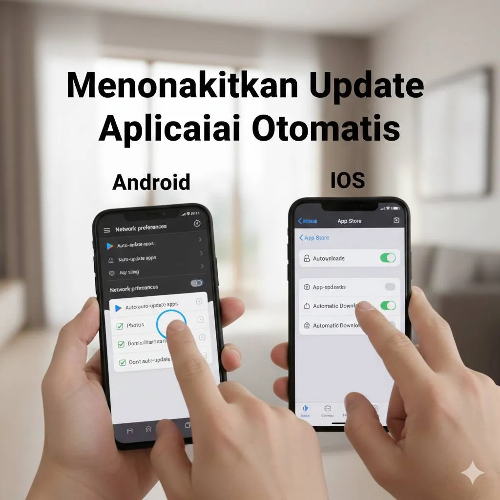 Cara Menonaktifkan Update Otomatis di Android (c) Ilustrasi AI
