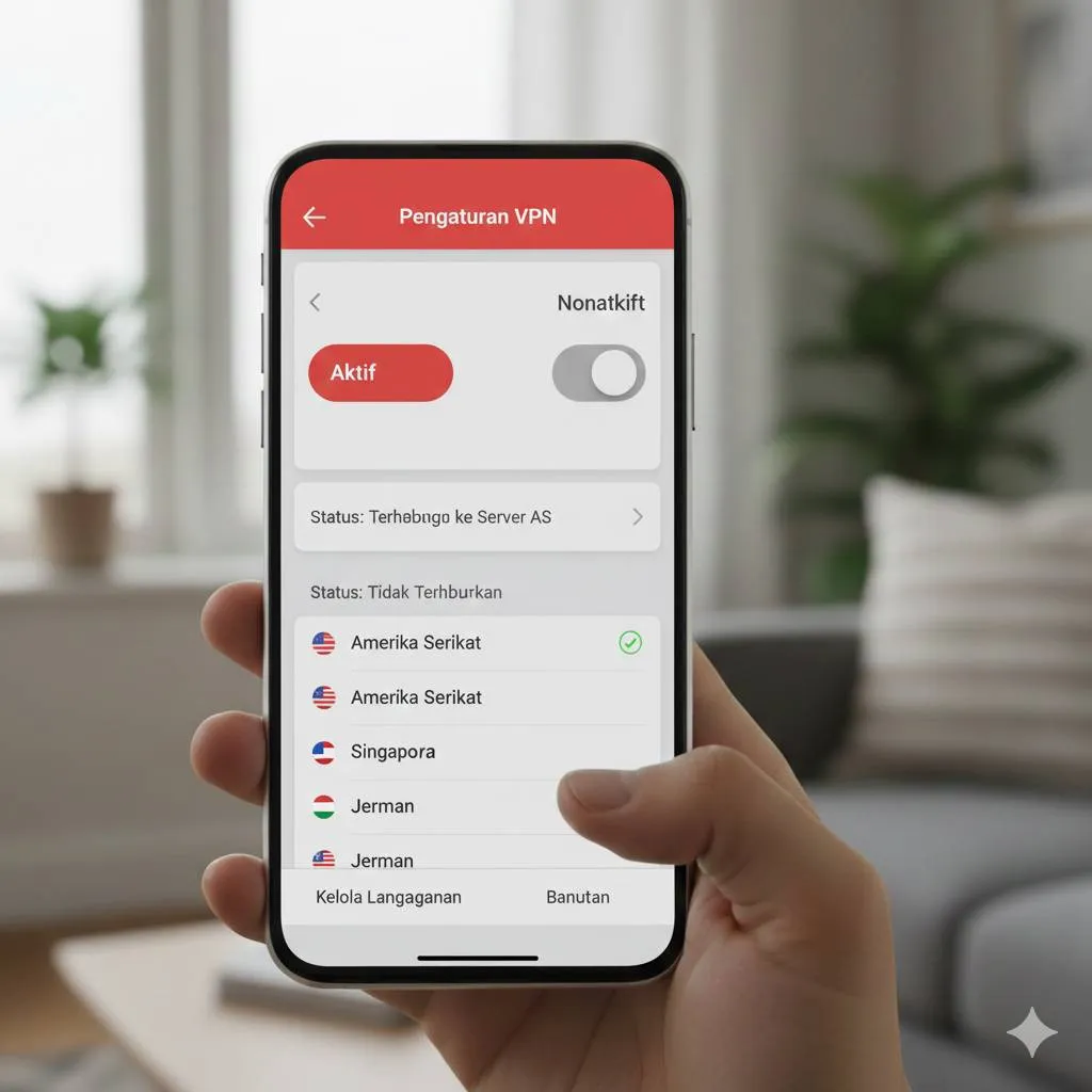 Tips Mengelola Penggunaan VPN dengan Bijak (c) Ilustrasi AI
