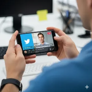 Manfaat Menonton Live Streaming di Twitter (c) Ilustrasi AI
