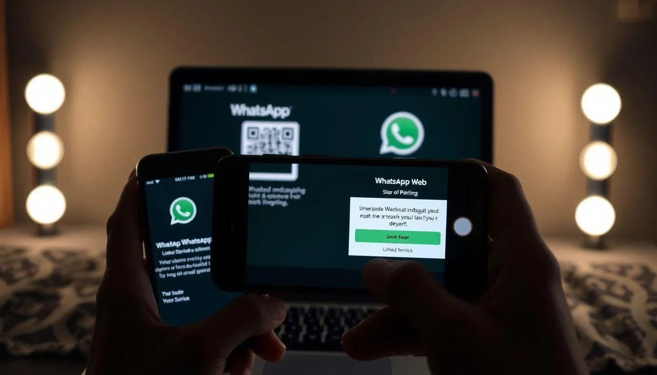 1. Cara Menyadap WA Lewat WhatsApp Web (c) Ilustrasi AI
