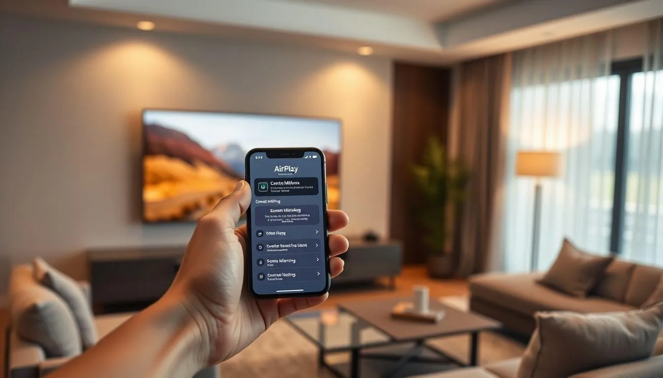 7. Cara Menyambungkan HP iPhone ke TV dengan AirPlay (c) Ilustrasi AI