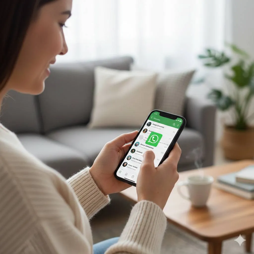 Cara Menyembunyikan Status WA Orang Lain yang Mengganggu (c) Ilustrasi AI